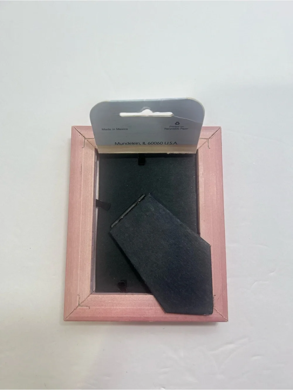 3 Wood Picture Frames 2 x 3 Inch Photo Wooden Photo Frame Assorted Pink & Cream